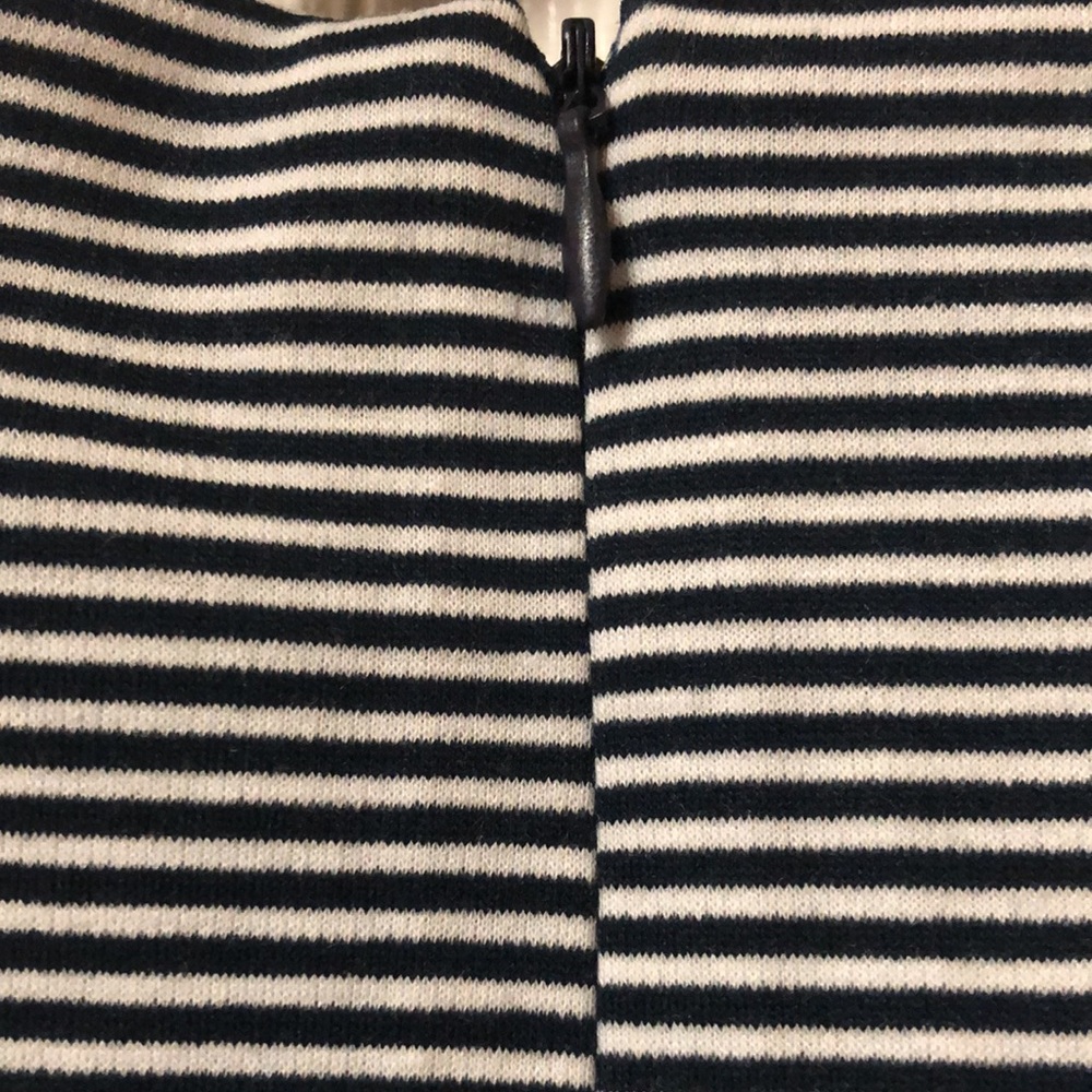 Striped Black and White Mini Dress - Picture 9 of 13